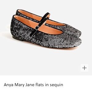 Sequin Mary Jane Anya Ballet Flat